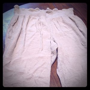 💕 3 for $12 Cato tan linen pants 18/20